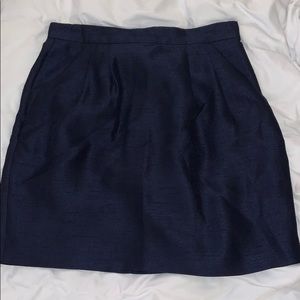 Navy Skater Skirt with pockets